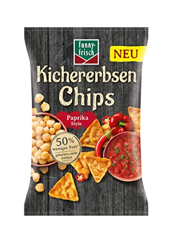 funny-frisch Kichererbsen Chips Paprika Style, 12er Pack (12 x 80 g)