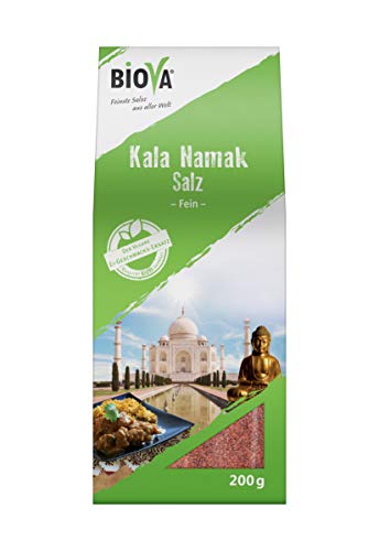 Kala-Namak-Salz (Schwarzsalz) Feinstreu 200g Packung