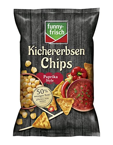 funny-frisch Kichererbsen Chips Paprika Style, 12er Pack (12 x 80 g)