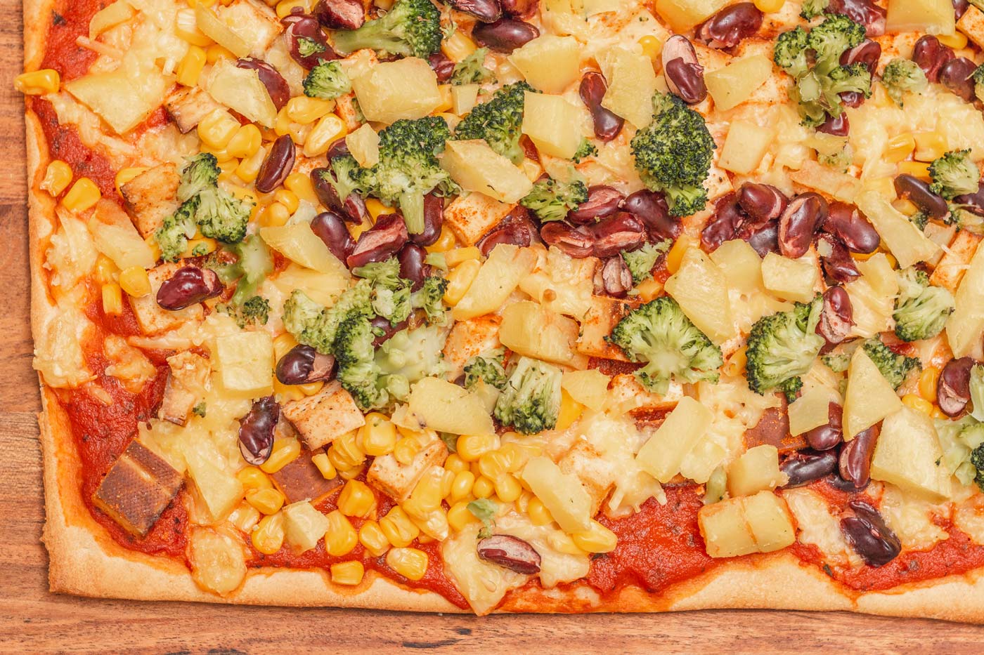 Vegane Pizza backen