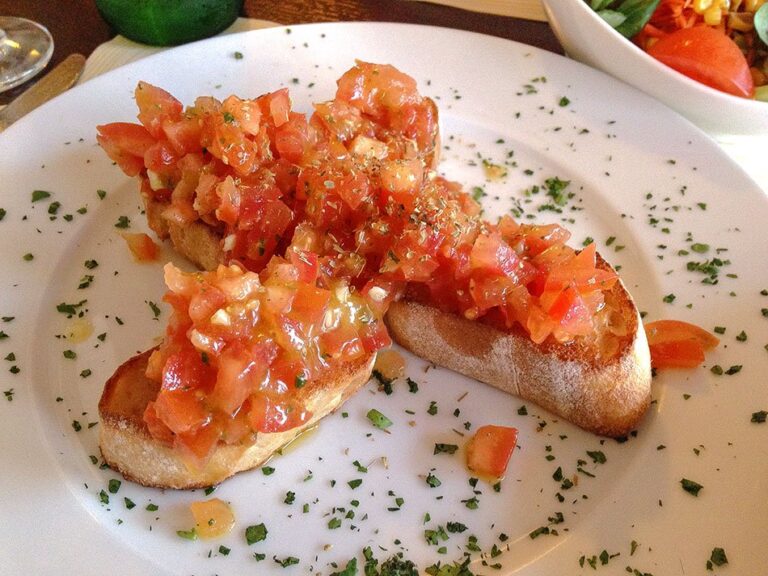 Vegane Bruschetta auf Norderney