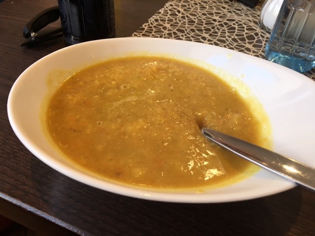 Linsen-Curry-Suppe auf Norderney