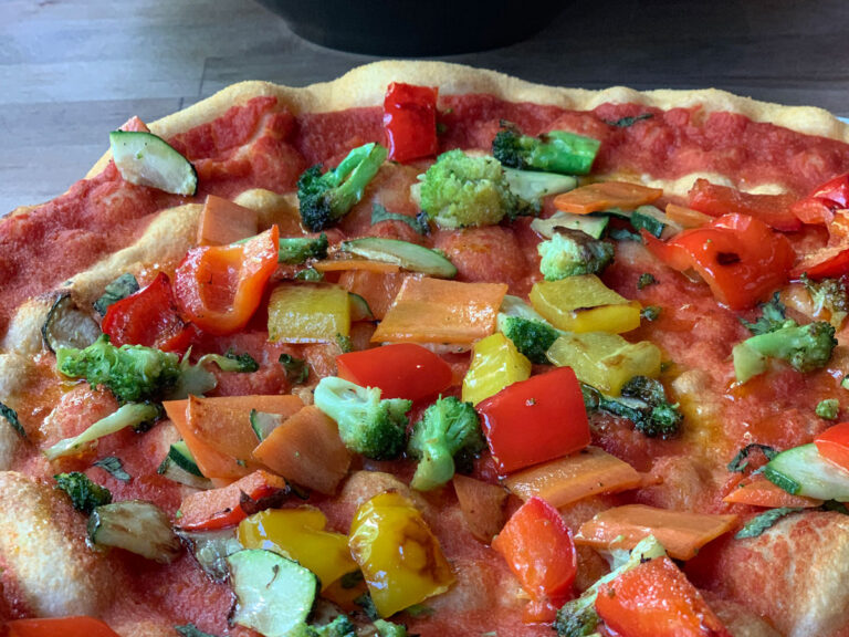 Vegane Pizza ohne Käse