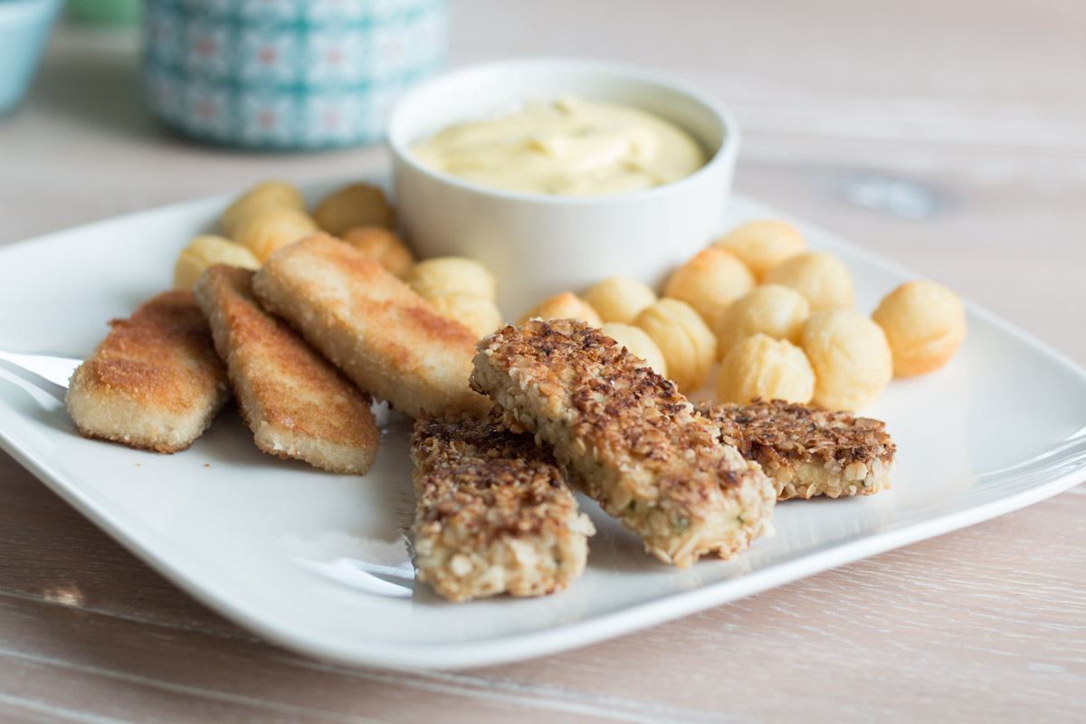 Rezept für veganen panierten Tofu