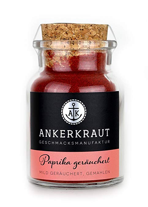 Paprika geräuchert, 80g im Korkenglas