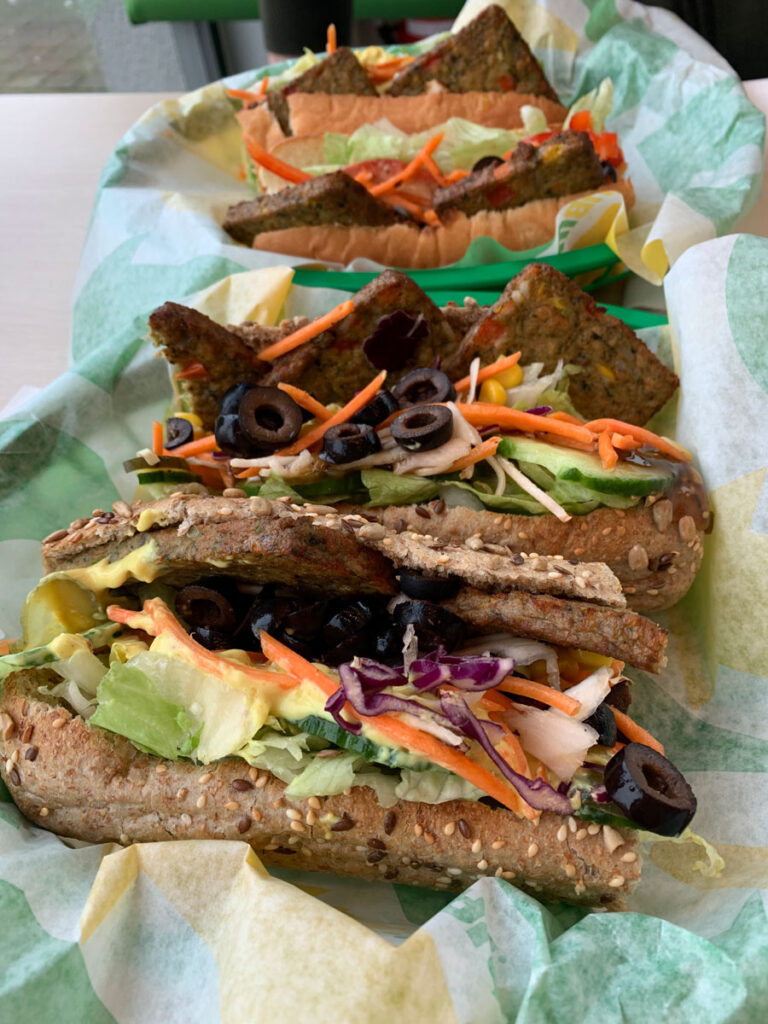 Vegan Spicy Patty Sub bei Subway