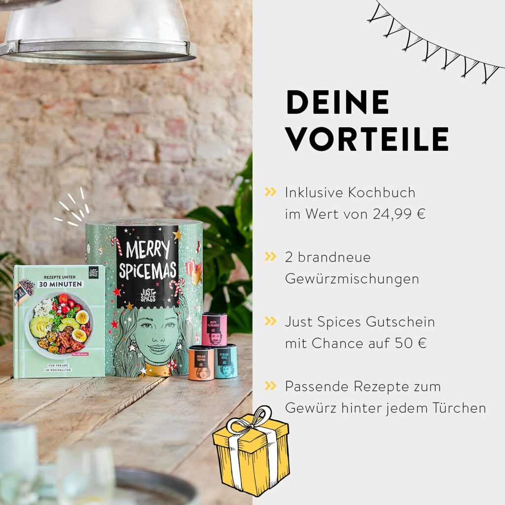 Vorteile des Just Spices Adventskalenders
