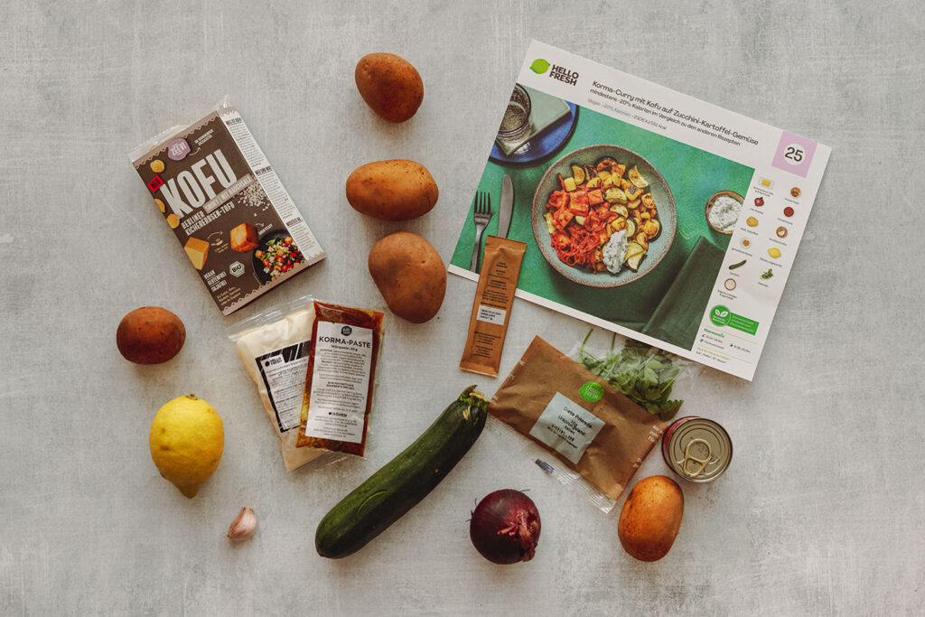 HelloFresh veganes Gericht: Die Zutaten