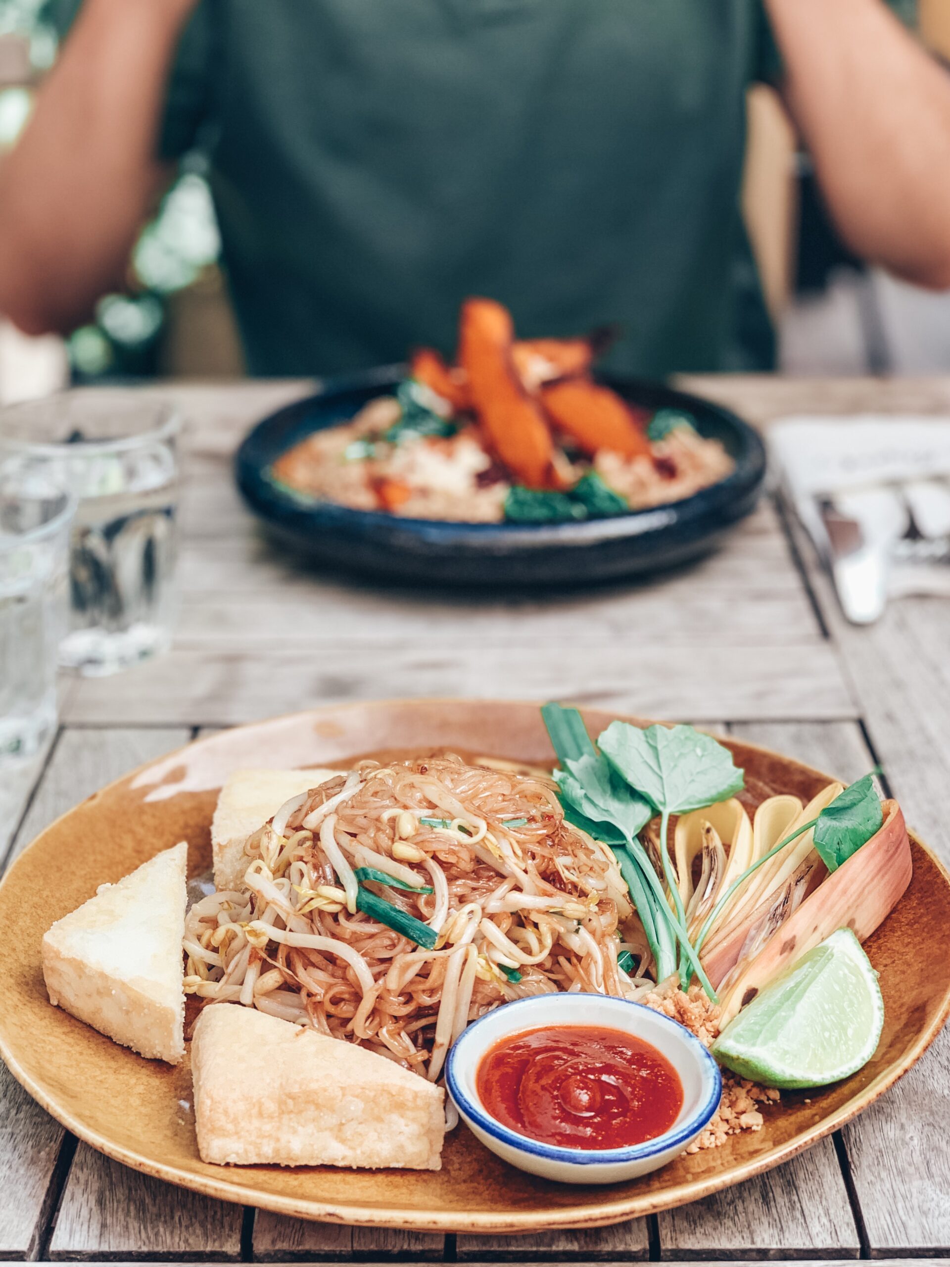 Veganes Pad-Thai im Urlaub in Schweden