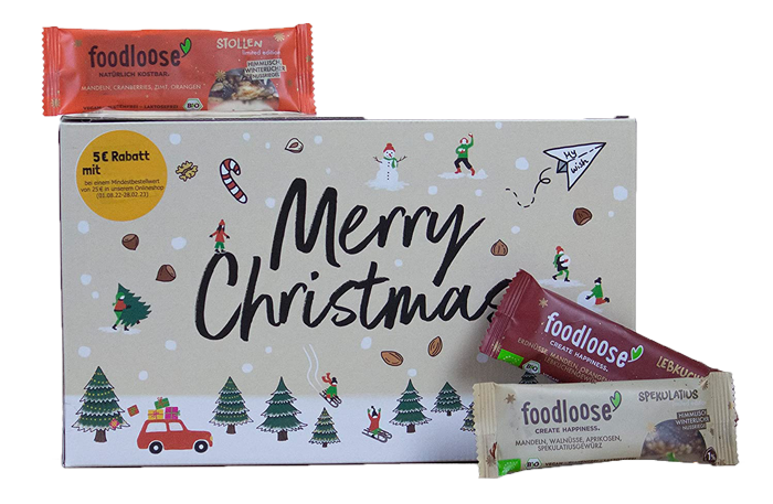 Foodloose Riegel Adventskalender 2022